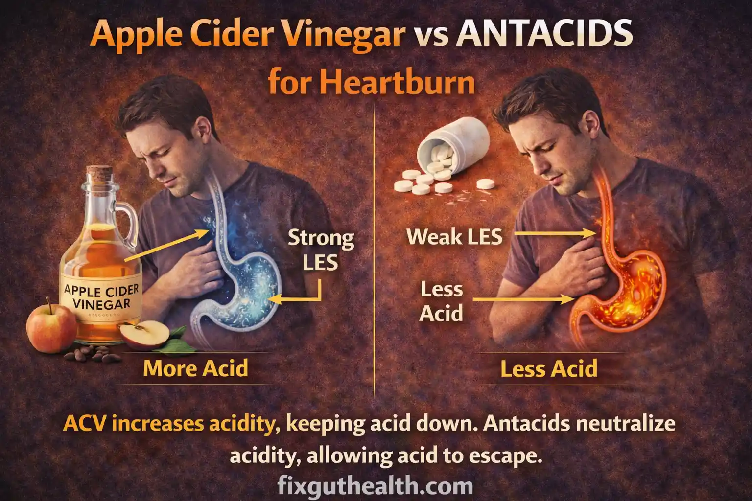 apple cider vinegar heatburn