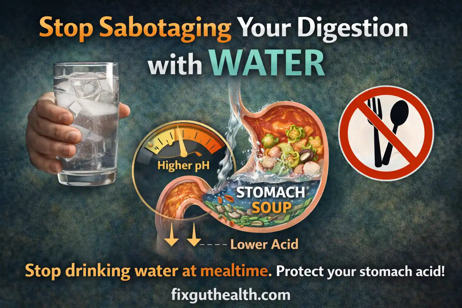 Stop Drinking Water With Meals: The Secret to Better Digestion